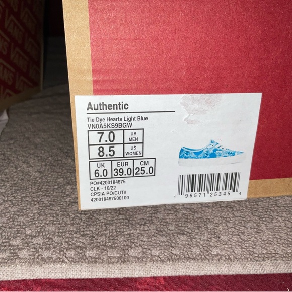 Vans Tie Dye Hearts Light Blue - Picture 7 of 7